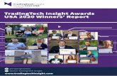 TradingTech Insight Awards USA 2020 Winners’ Report · Finally, our compliments to all our winners, who should be deservedly proud of their achievement in such a closely fought