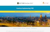 Continua Implementing FHIR - FHIR DevDays · standards as the framework for new national remote health and social care program Sweden (April 2016) announced open architecture based
