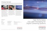 High Performance - Synrad...The converting process includes precision cutting, drilling, and perforating on a broad range of materials at very high speeds. Synrad solves these challenges