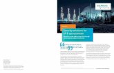 Security solutions for oil & gas upstream · At Siemens, we address the security needs of your upstream applications through integrated digital technologies and security platforms