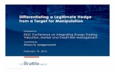 Differentiating a Legitimate Hedge From a Target for ...files.brattle.com/files/5974_differentiating_a_legitimate_hedge_from_a_target_for...−Trader has market share of 5% of all