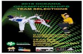 2018 Oceania Championships Team ... - Australian Taekwondo · • Para-Taekwondo K41, K42, K43, K44 07 Entry Opening Date Entries open online at on Monday 21 May 2018. Payment may