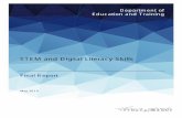 STEM and Digital Literacy Skills › sites › default... · 2019-08-30 · Digital literacy is akin to other forms of literacy ... Further desk research was also undertaken to identify