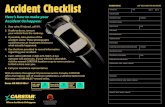 Accident Checklist - Carstar Guelph › accident_checklist.pdfaccident checklist accident notes keep these notes for your record accident date time place of accident other driver’s