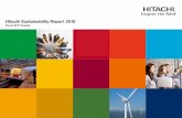 Hitachi Sustainability Report 2018 · Sustainability Report 2018 details the social and environmental issues that are vital to the sustainability of our operations and society, presenting