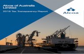 2018 Tax Transparency Report - Alcoa...2018 Tax Transparency Report Page 3 Message from the Chairman Alcoa of Australia Limited (Alcoa of Australia) has been a part of the Western