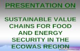PRESENTATION ON - ECREEE · 2017-07-26 · OF BIOGAS POWERED GENSETS. 675kVA/540kW Googol Brand Natural Gas/Bio Gas Generator. BIOGAS ELECTRICITY GENERATION FROM AN ABATTOIR WASTE