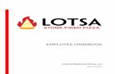 LOTSA Employee Handbook 102617 - LOTSA Stone Fired Pizza Title: Microsoft Word - LOTSA Employee Handbook