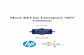 SDN Mock RFI V5 0 - SDxCentral · Software-Defined Networking (SDN) is an emerging architecture that is dynamic, manageable, cost-effective, and adaptable, making it ideal for the