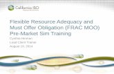 Flexible Resource Adequacy and Must Offer Obligation (FRAC ...€¦ · Six elements of the FRAC-MOO initiative • Requirement determination – Assess the flexibility needs • Allocation