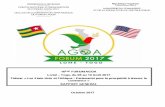 ÈME FORUM AGOAagoatogo2017.info › wp-content › uploads › 2017 › 10 › RAPPORT-GE… · 16ème Forum de l’AGOA, Thème : « Les Etats-Unis et l’Afrique : Partenariat