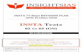 SIMPLYFYING IAS EXAM PREPARATION - INSIGHTSIAS · Insta 75 Days Revision Plan for UPSC Civil Services Prelims – 2020 This document is the compilation of 100 questions that are part