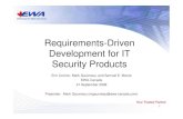 Requirements-Driven Development for IT Security Productscommoncriteriaportal.org/iccc/7iccc/t3/t3210930.pdf · • Test plans, test procedures, expected results and actual results