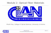 Module 2: Optical Fiber Outlines ¢â‚¬¢ Optical properties ¢â‚¬¢ Thermal properties ¢â‚¬¢ Mechanical properties