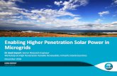 Enabling Higher Penetration Solar Power in Microgridsceem.unsw.edu.au/sites/default/files/event/documents/6 -Saad Saye… · • Backup mechanisms –for scenarios such as extreme