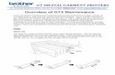 Overview of GT3 Maintenance - BrotherUSA · 2018-07-10 · Overview of GT3 Maintenance There are several maintenance procedures that must be performed on a daily, weekly, or prompted