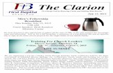The Clarion - Clover Sitesstorage.cloversites.com › firstbaptistchurch73... · Joel Tucker with Leah, Caroline, Miles Nicholas Wiggins Kennedy Williams Worship and Witness wherever