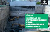 SISTEMAS DE - Idear. Brochure Excavaciones Profundas.pdf · el costo, así mismo conocerá las ventajas y oportunidades que ofrecen los nuevos sistemas de estabilización de excavaciones