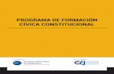 PROGRAMA DE FORMACIÓN CÍVICA CONSTITUCIONAL · Presentación El Centro de Estudios Judiciales del Paraguay, con apoyo de la National Endowment for Democracy plantea, en el marco