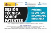Prof. Pascual Segura de... · 2 Pascual Segura - Centre de Patents de la Universitat de Barcelona "The patent system adds the fuel of interest to the fire of genius in the discovery