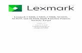 SECURITY TARGET Lexmark CX820, CX825, CX860, XC6152, … › en › system › files › pdf_documents › ... · Lexmark CX820, CX825, CX860, XC6152, XC8155, and XC8160 Multi-Function