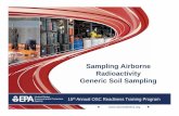 Sampling Airborne Radioactivity Generic Soil Sampling › osc2012 › uploads › 528 › 11_Air Samplers... · 2012-02-09 · Soil Sampling Considerations Current Rad Playbook, FRMAC,