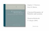 Stephen T. Thornton Jerry B. Marion · Stephen T. Thornton Jerry B. Marion Classical Dynamics of Particles and systems Thomson Bookscole 5ª. Edição (2004) Notas de aula. Sistema