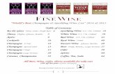 “World’s Best Champagne & Sparkling Wine List” …...2016/01/06  · Rosé Wine 750ml 48 Dessert Wine Glasses, Bottles 49 Beer Draft, Bottles, Large Formats 57 Cider 59 Spirits