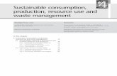 Sustainable consumption, 4 production, resource use and ... · Chapter 4 – Sustainable consumption, production, resource use and waste management 75 4.1.2 Promoting sustainability