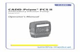 CADD-Prizm® PCS II - Med One Group · PDF file 2017-11-10 · CADD-Prizm® PCS II Ambulatory Infusion Pump Model 6101 Operator's Manual. This online version differs from the printed
