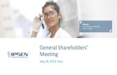 General Shareholders Meeting › websites › Ipsen_Online › wp-content › ...Group sales growth of +20.1%1 driven by Specialty Care growth of +24.7%1 •Cabometyx® EMA approval