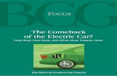 The Comeback of the Electric Car? - Boston Consulting Group€¦ · The Comeback of the Electric Car? 1 The Comeback of the Electric Car? How Real, How Soon, and What Must Happen