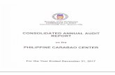 Philippine Carabao Center … · The PCC likewise is the national lead agency for livestock biotechnology research and development in the Department of Agriculture per Administrative