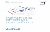 Amphenol Thermometrics Temperature Sensor Solutions · 2020-05-25 · NTC thermistors are manufactured from the oxides of ... PTC thermistors are temperature-dependent resistors manufactured