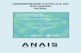 ANAIS - UCSalnoosfero.ucsal.br/articles/0014/5243/anais-xiv-sic.pdf · Prof. Marcelo Cesar Lima Peres Avaliadores Externos Prof. Dr. Marcos Emanuel Pereira (UFBA) Prof. Dr. Antônio