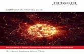 CORPORATE PROFILE 2018 - Hitachi Systems Brochure.pdf · 2018-11-29 · CORPORATE PROFILE 2018 Co-Creating a Better Tomorrow through Demystifying Digital. SOLUTIONS At Hitachi Systems