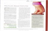 TheTruth About Cellulite - Mind Body Balancemindbodybalance.com/PDF/Truth About Cellulite.pdf · 2017-01-24 · 2006). Cellulite originates in this first re-gion ofthe subcutaneous
