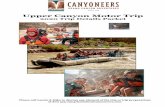 Upper Canyon Motor Trip - Canyoneers Grand …...Upper Canyon Motor Trip 2020 Trip Details Packet Please call Laurie & Mike to discuss any element of the trip or trip preparations
