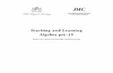 Teaching and Learning Algebra pre-19/media/Royal_Society_Content/...4.1 Introduction: growth of vocational education 23 4.2 Life skills: numeracy and algebra/pre-algebra 24 4.3 Competence