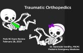 Pediatric orthopedic injuries… … from an ED state of mind · Overview of traumatic MSK pain Acute injuries • Fractures • Joint dislocations –Most common in ED: patella,