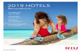 2019 HOTELS · RIU Hotels Resorts RIU OCHO RIOS HOTEL RENOVATION SEPTEMBER 21ST, 2019 OCHO RIOS JAMAICA • Enjoy fun in the sun at the new Splash Water World, aquatic park with free