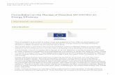 Consultation on the Review of Directive 2012/27/EU on ......In Finland long-term voluntary energy efficiency agreements 2008-2016 form a key element in implementing EED in Finland.