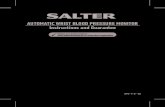 AUTOMATIC WRIST BLOOD PRESSURE MONITOR ... - Salter … · The Salter Blood Pressure Monitor is digital monitors intended for use in measuring blood pressure and heartbeat rate with