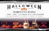 Halloween Bash - wright.edu · Halloween Bash 5PM - 7PM October 31 at The Hangar COSTUME CONTEST CANDY MUSIC PRIZES. Created Date: 10/24/2018 11:32:21 AM ...