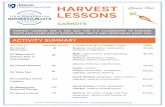 HARVEST Lesson Plan LESSONS › uploads › 8 › 7 › 7 › ... · 1. Carrot seeds are really large. False, Carrot seeds are tiny little seeds and are planted really shallow in