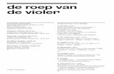 de roep van de violen - sinfonietta.nl › image › concert › programbook › program… · de roep van de violen Programma 6, 7 en 8 oktober G. Kurtág (1926) Delen uit ‘Signs,