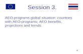 AEO-programs global situation: countries with AEO-programs; … · 2016-11-03 · AEO global update • As of June 2012, the WCO reported 24 operational AEO programmes, 8 AEO programmes