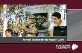 Annual Sustainability Report 2008 - Macquarie University · The cogeneration system received the NSW state government Green Globe Award for Sustainability in 2001. ... class internship