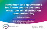 Innovation and governance for future energy systems - what ...projects.exeter.ac.uk › igov › wp-content › uploads › 2017 › ... · Decentralising Increasing proportion of