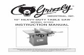 10 HEAVY-DUTY TABLE SAWcdn0.grizzly.com/manuals/g1023_m.pdf · 2019-09-30 · 10. WEAR PROPER APPAREL Do not wear loose clothing, gloves, neckties, rings, brace-lets, or other jewelry
